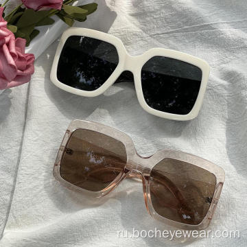2022 New Eyewear Square Солнцезащитные очки Пластиковые женские солнцезащитные очки